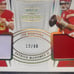 2021 Immaculate- Mahomes /Montana Past and Present DUAL Player Worn Patch /49