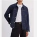 Levi's Premium Type I Denim Jacket Selvedge Trucker Men's Size L Dark Wash New