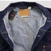 Levi's Premium Type I Denim Jacket Selvedge Trucker Men's Size L Dark Wash New