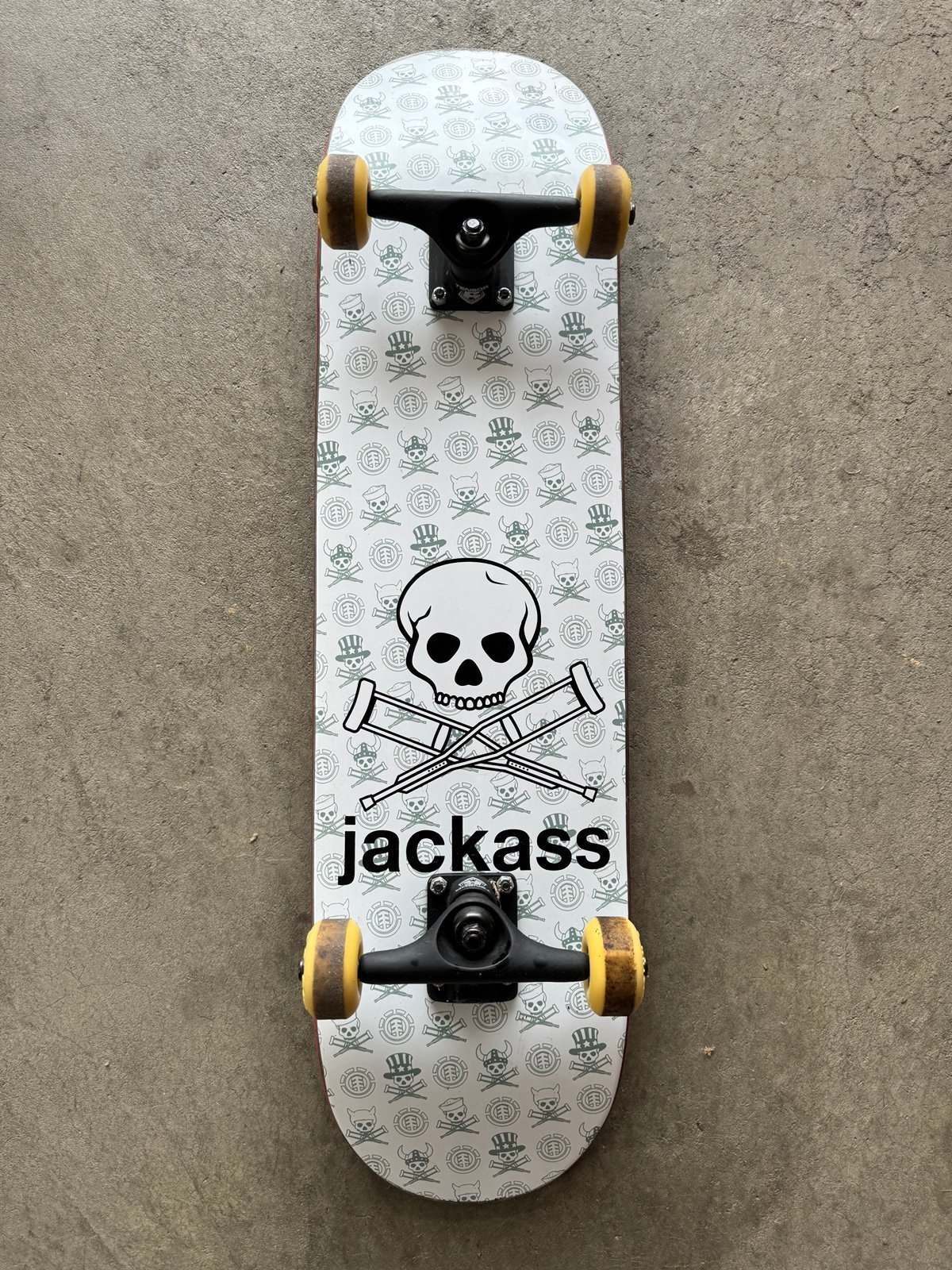 Super RARE Bam Margera Jackass Element Skateboard