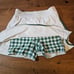 Tuckernuck White and Green Gingham Elena Skort Size Small Tennis Golf Sports