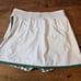 Tuckernuck White and Green Gingham Elena Skort Size Small Tennis Golf Sports