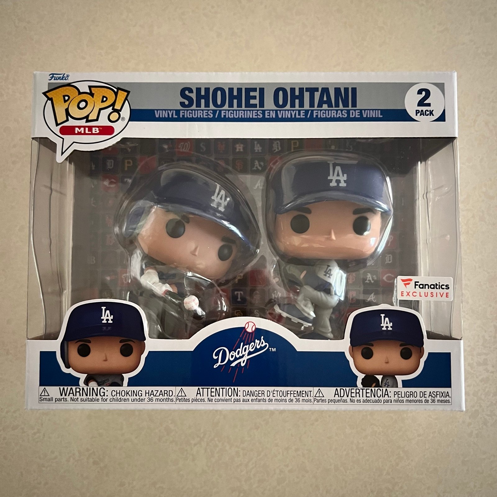 NRFP MLB/Fanatics Exclusive Shohei Ohtani 2-Pack Funko Pop