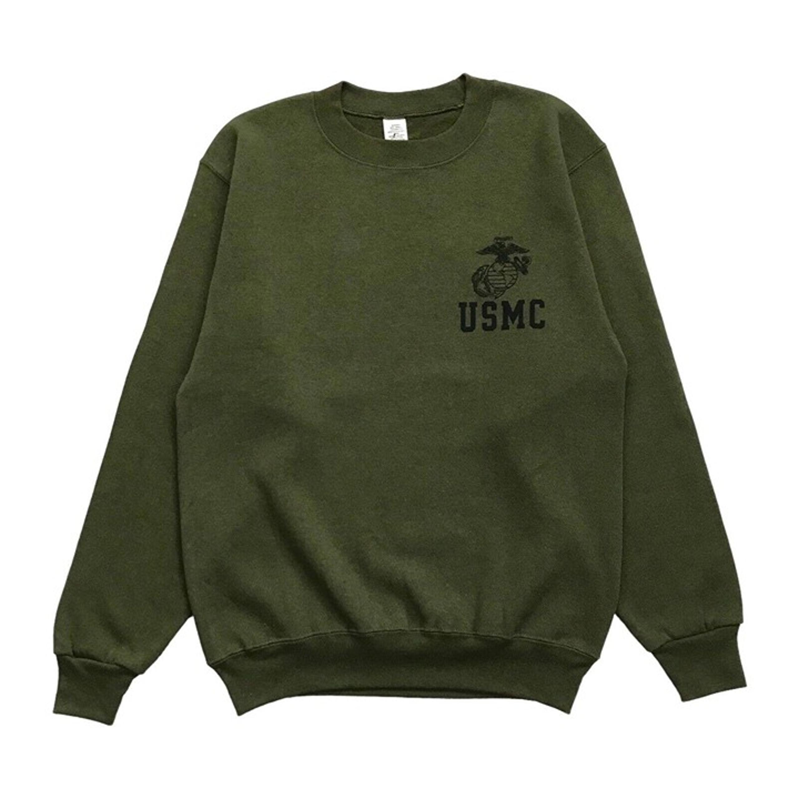 VINTAGE US MARINES SWEATSHIRT SMALL S MENS CREWNECK PULLOVER USMC CORPS MILITARY