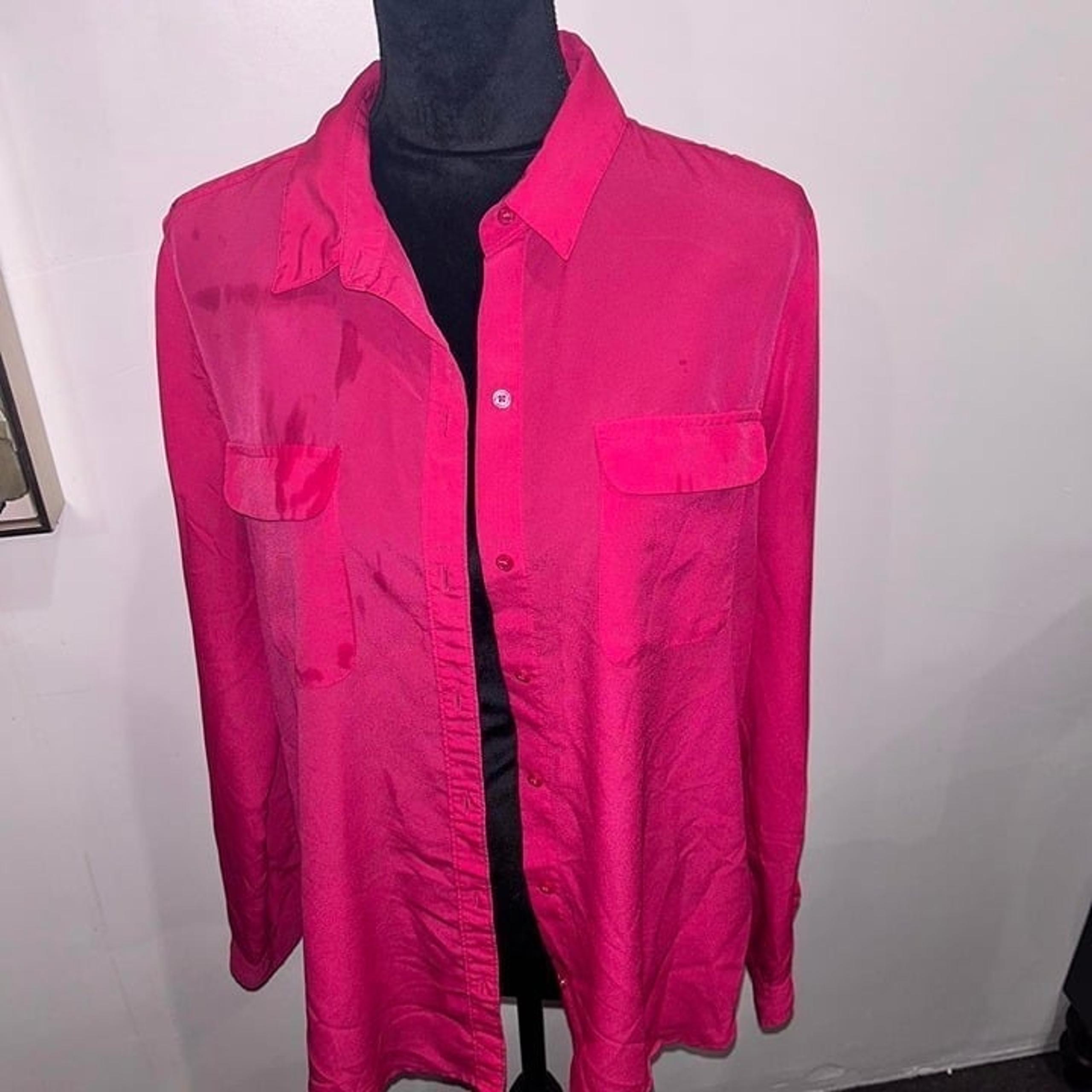 Old Navy Womens Hot Pink Cute Blouse Size Large