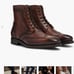 Leather Wingtip Boots