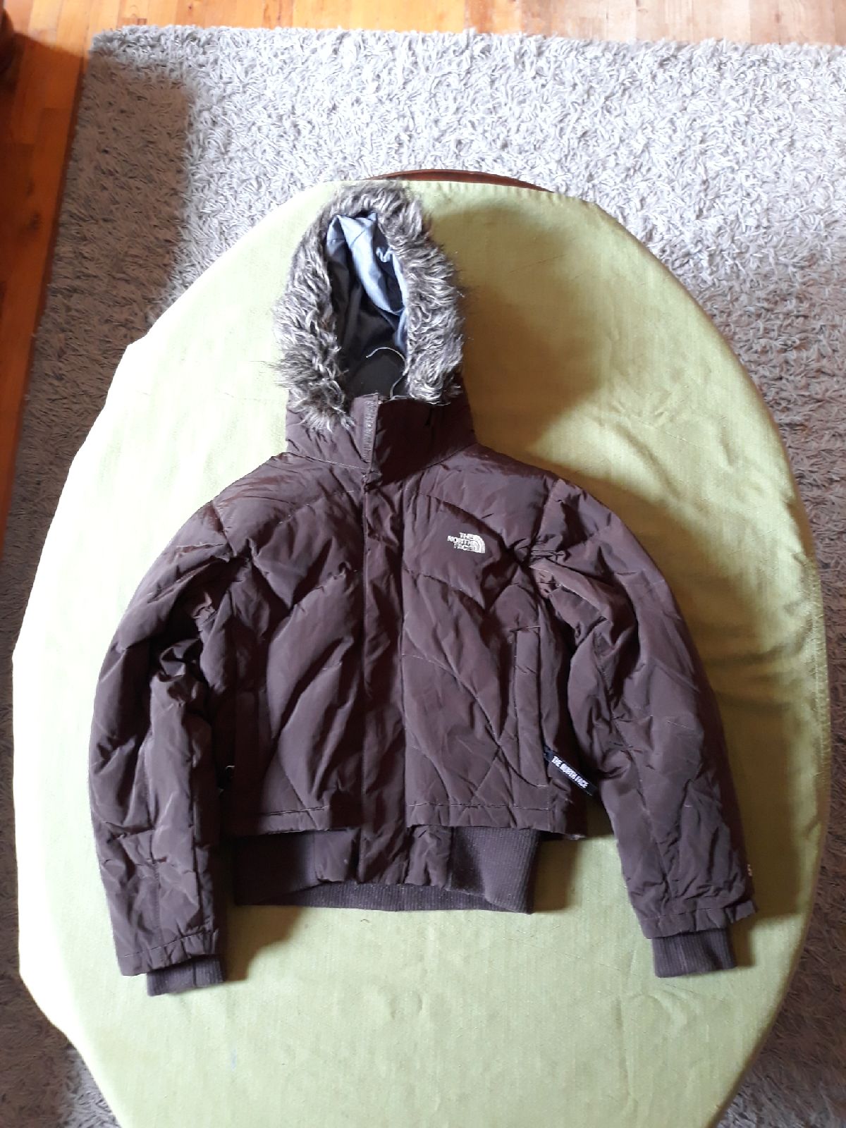 Girls North Face mid waist jacket.