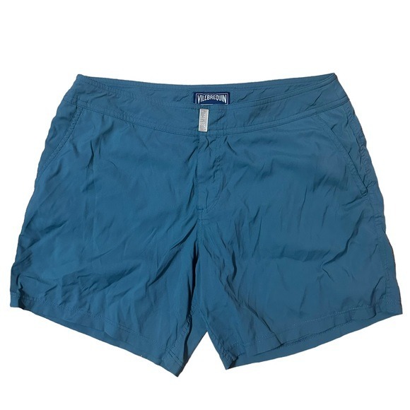 Vilebrequin Blue Men Stretch Swim Trunks Size Large
