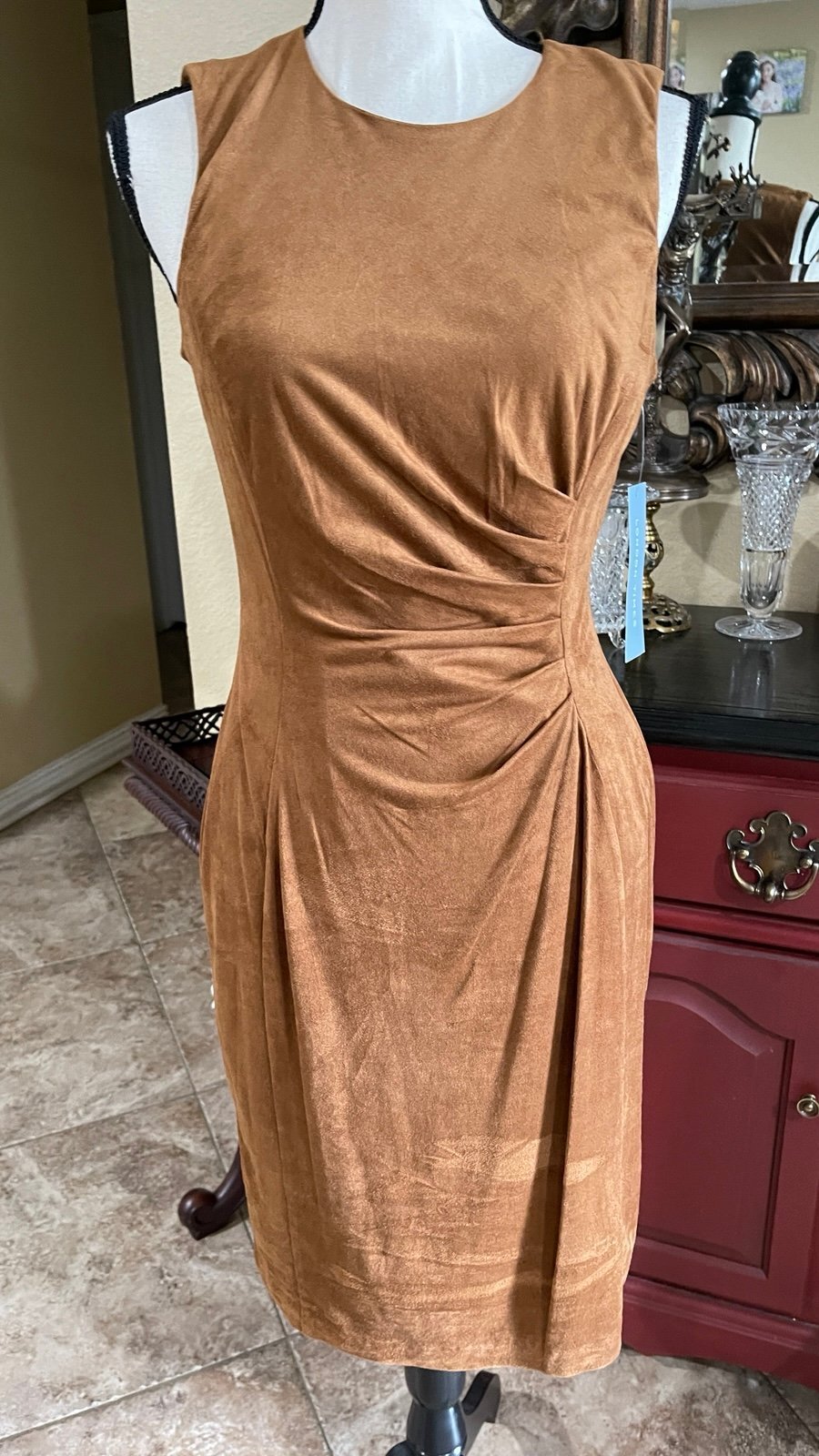London times women’s cognac dress size 4
