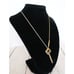 Brighton Esmeralda Fused Lariat Necklace Womens Two Tone Reversible Retired 2002
