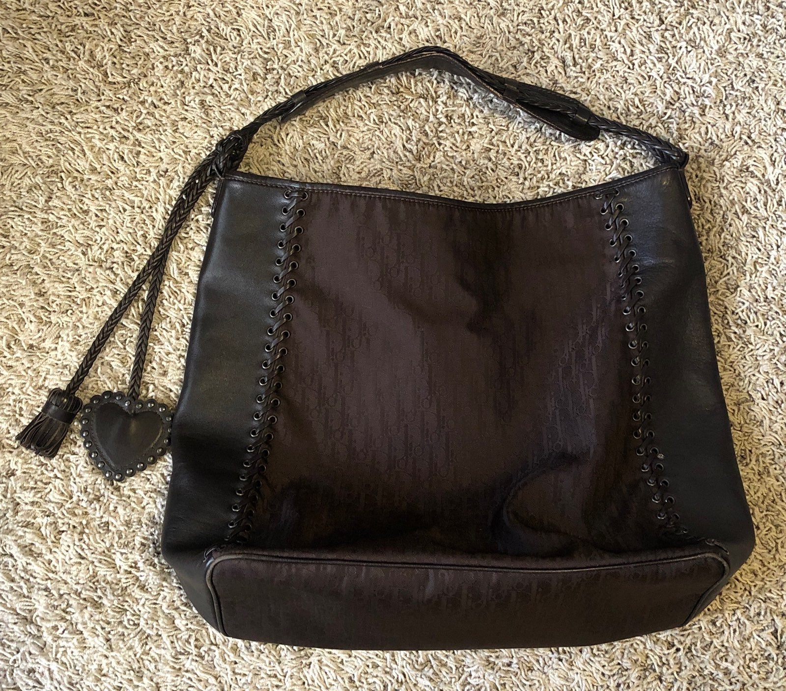 CHRISTIAN DIOR Black Diorissimo Nylon a