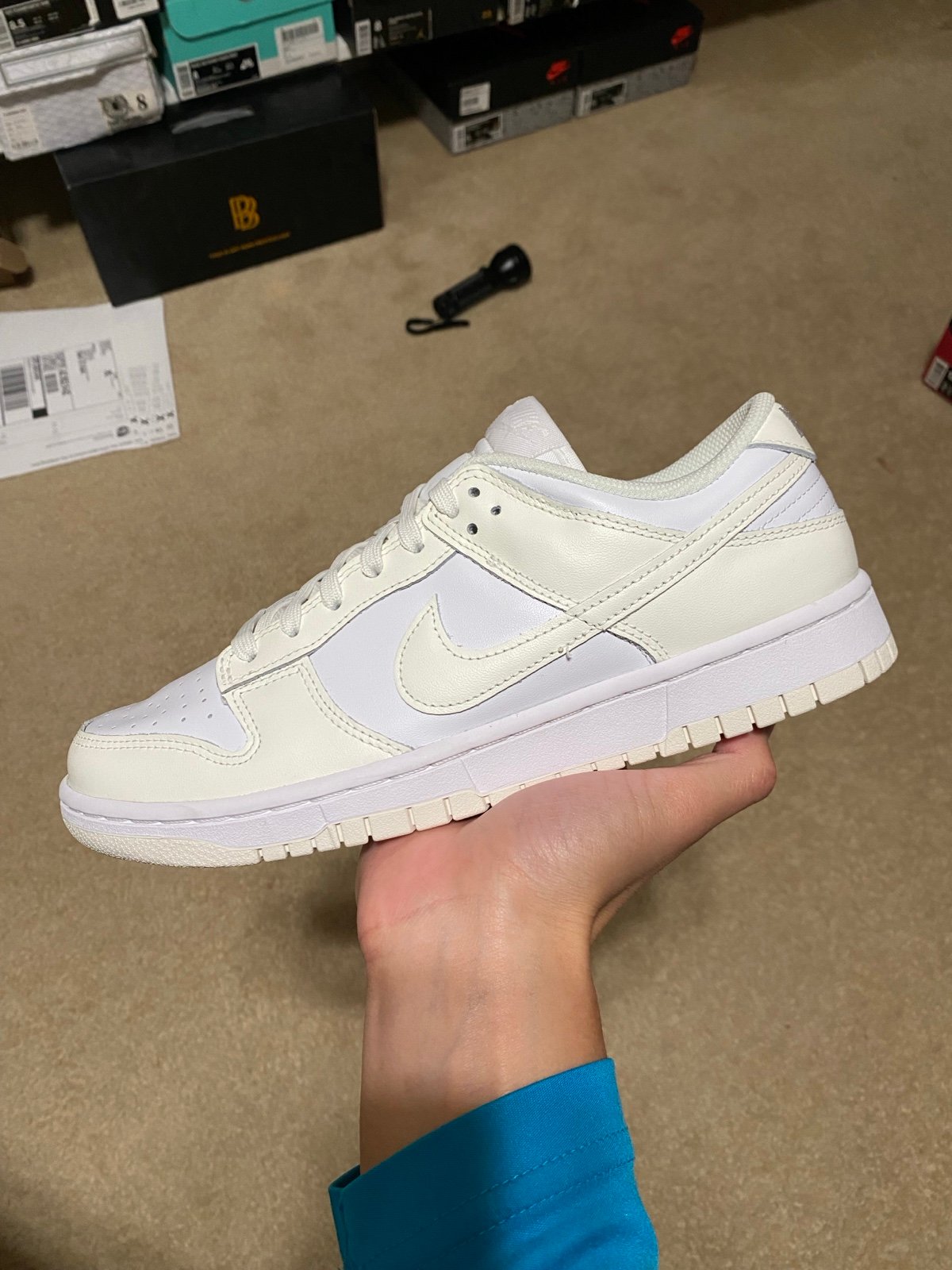 Size 11W / 9.5 Mens - Nike Dunk Low Retro Coconut Milk White Sail