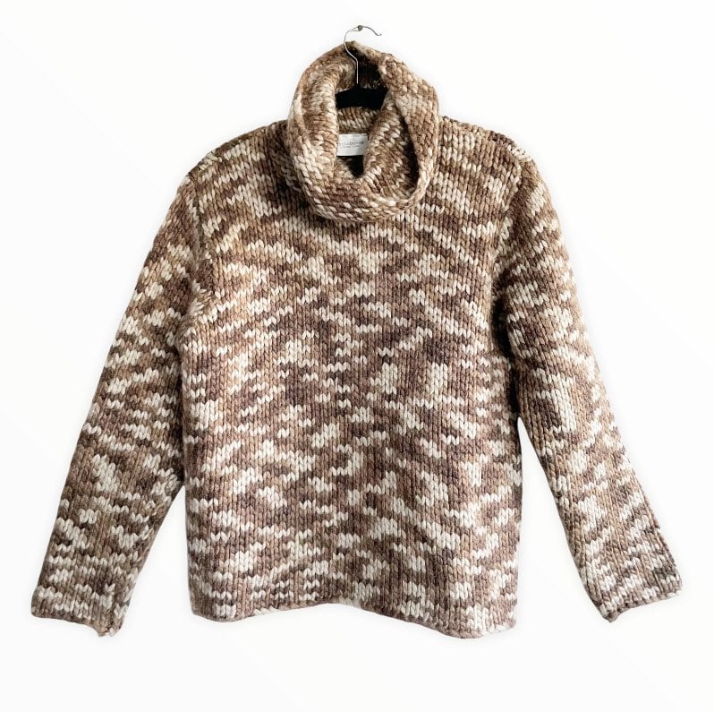 Vintage Wool Liz Claiborne Chunky Turtleneck Sweater LWMU4536