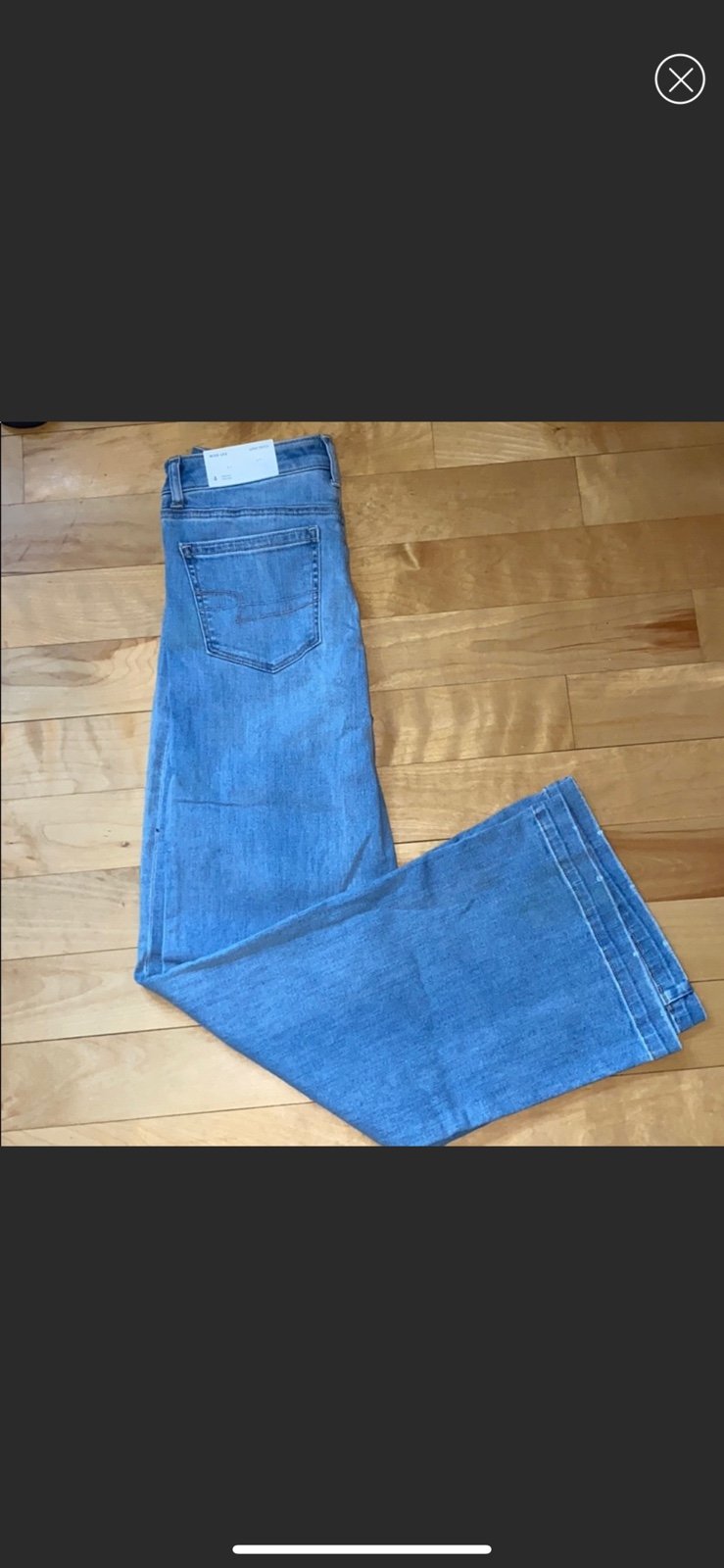 American Eagle stretch wide leg jeans