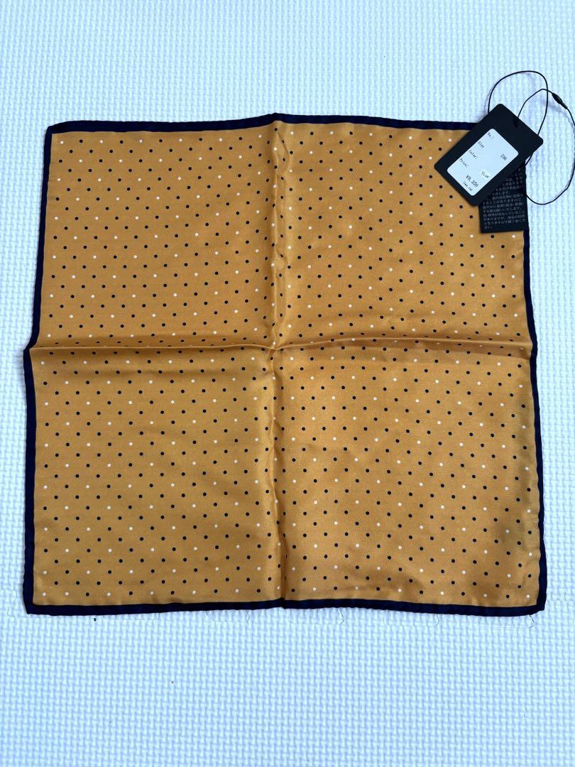 Handkerchief, Groom, Wedding, Pre-wedding Shoot, Yellow, Treat Dressing, 100% Silk