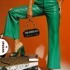 Princess Polly Ashlea Pu Green Faux Leather Pants