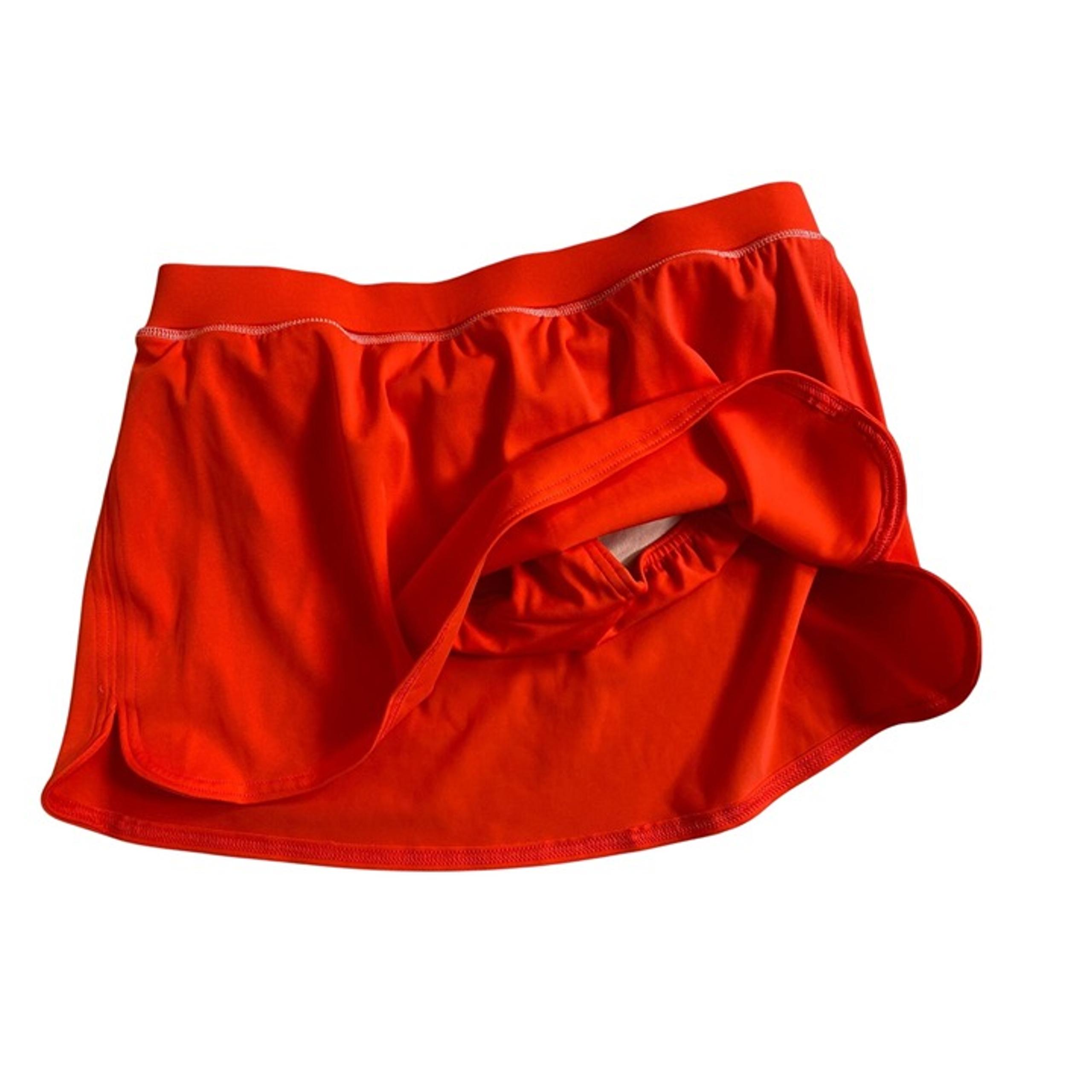 Lands End Womens Swim Skirt Skort Size 4 Orange vacation Swim beach