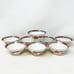 Nakazato Phoenix Dragon Rice / Broth Bowls Set of 8 Pedestal Bottom 4.5 Diam