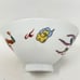 Nakazato Phoenix Dragon Rice / Broth Bowls Set of 8 Pedestal Bottom 4.5 Diam