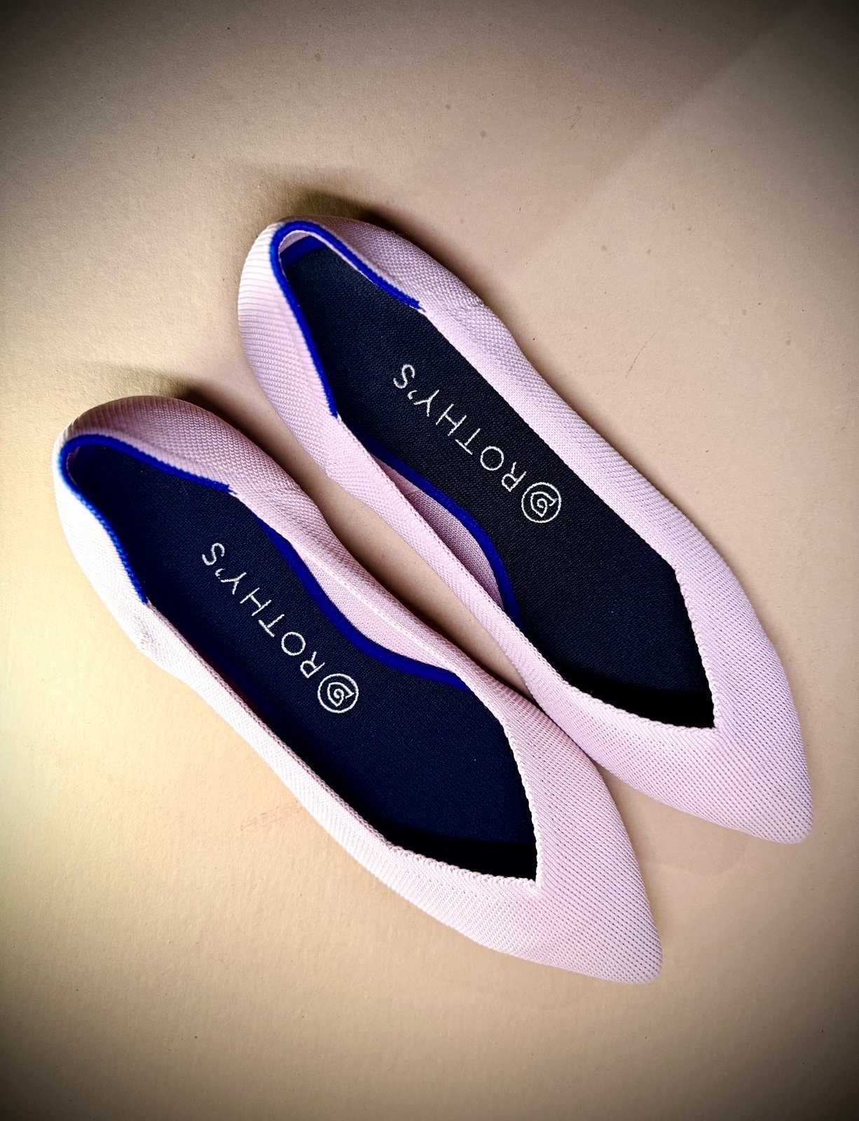 Rothy's The Point Petal Pink Flats Women's Size 10.5 Slip On Pointed Toe