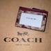 ❤️NWT! COACH Mini Skinny Id Case In Signature Canvas w Cherry Print AUTHENTIC