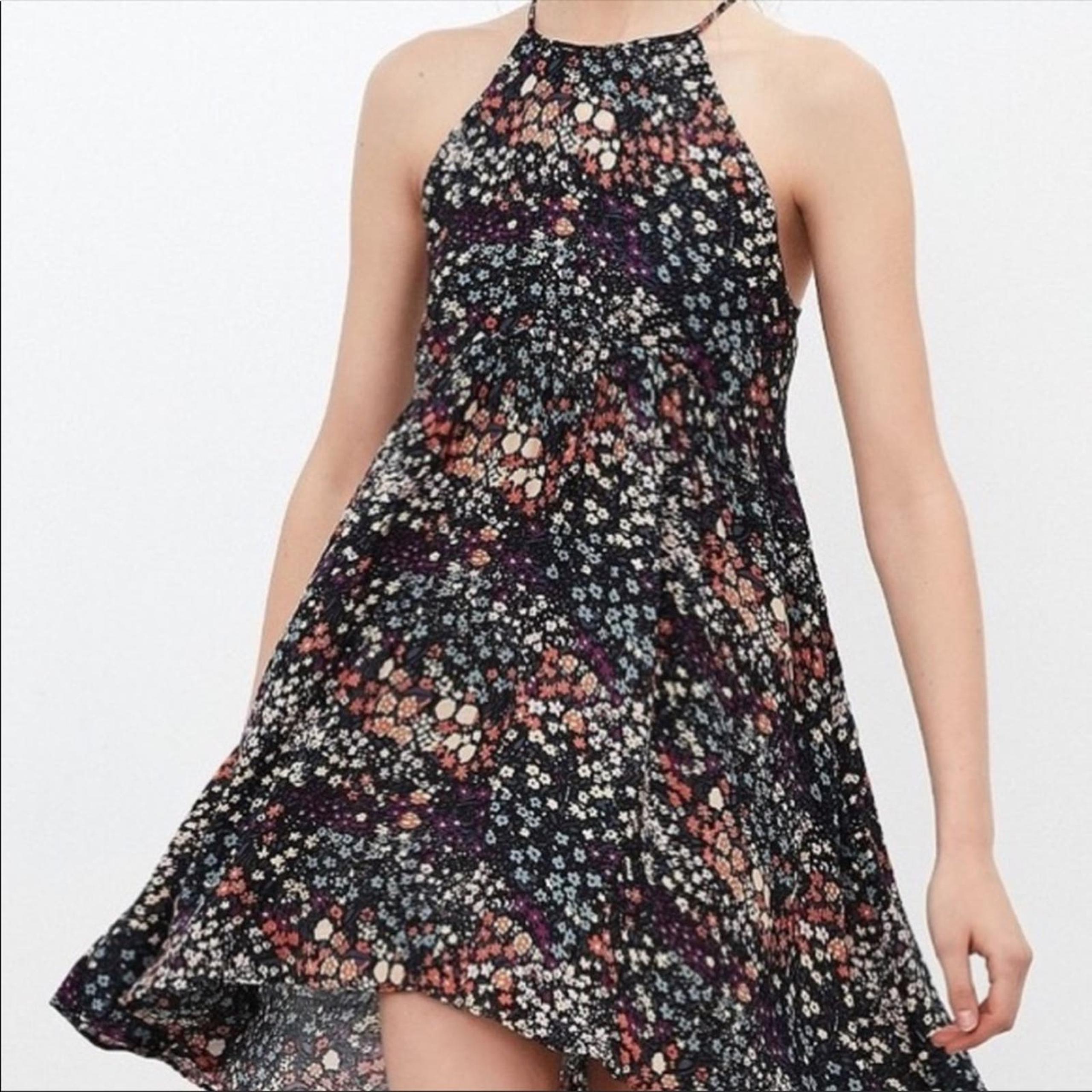 Kimchi Blue Floral Florence High Low Floral Keyhole Back Dress
