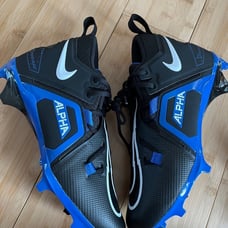 Nike Alpha Menace Pro 3 Football Cleats Black Royal Blue