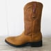 Montana 1938 Mens Natural Leather Cowboy Western Boots US 8 MX 27EE