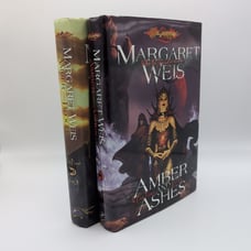 (DRAGONLANCE) AMBER AND ASHES, VOL. 1 & AMBER AND BLOOD VOL. 3 First Edition
