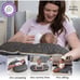Boppy® Luxe Quilt Elephant Nursing Pillow and Positioner in Grey/Gold