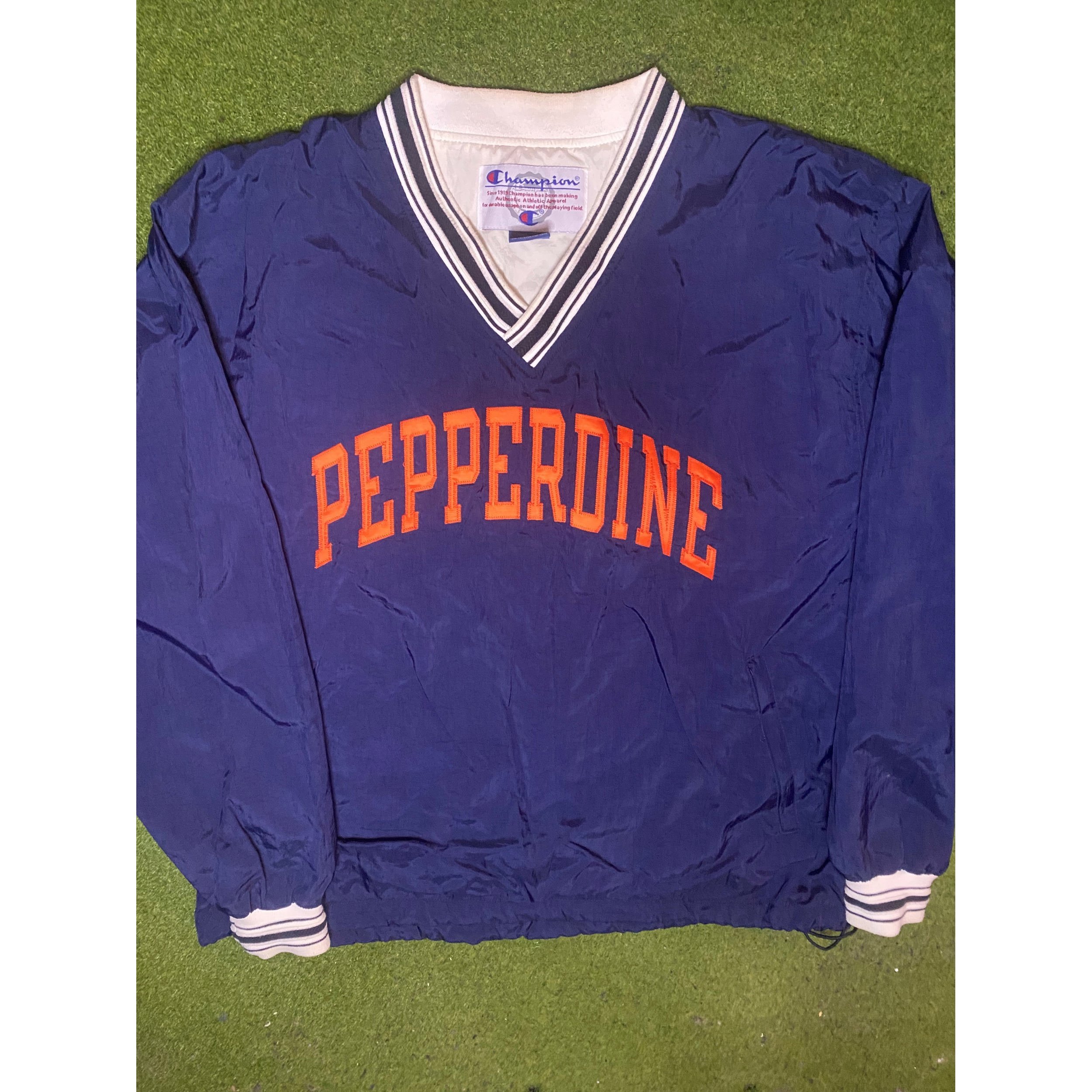 00s Pepperdine Waves - Vintage College Pullover (Large)