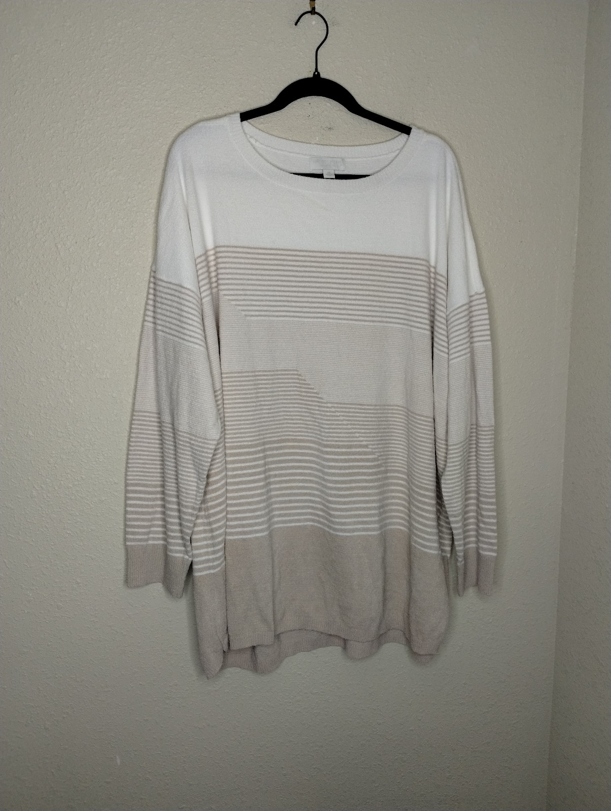 Barefoot Dreams CozyChic Ultra Lite Split Stripes Tunic Size 3X