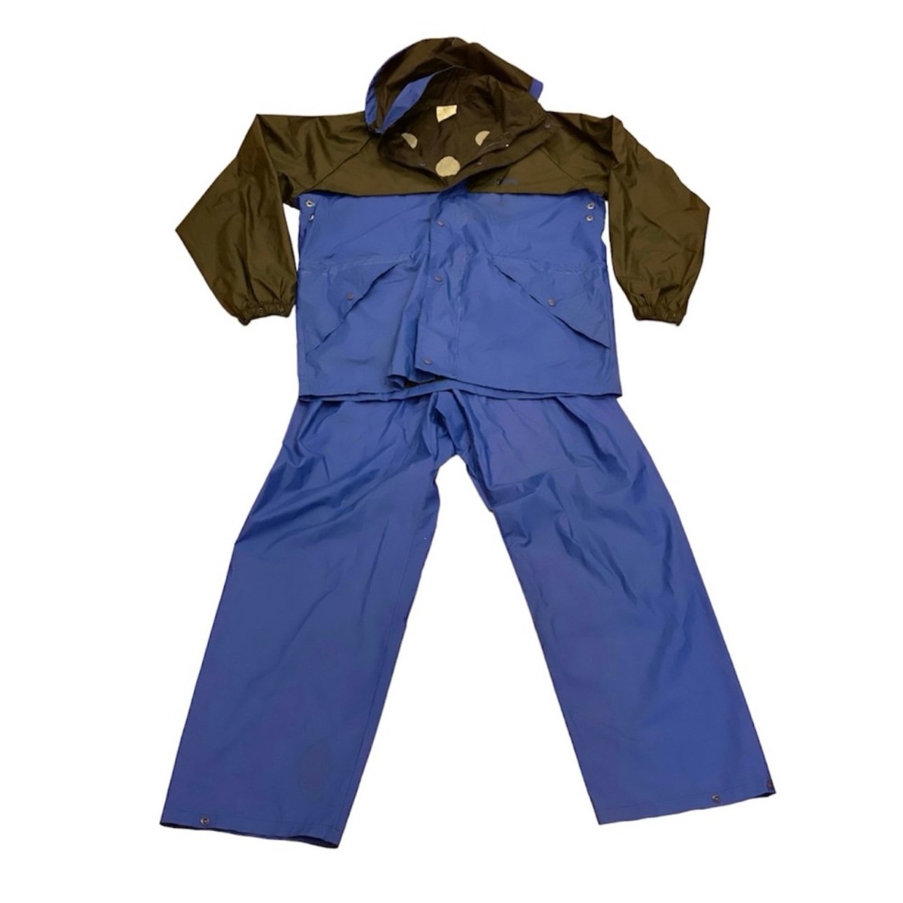 Bushmaster Rain Suit Jacket Pants Hunting Fishing Camping Sports Blue Black S