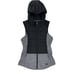 The North Face Women’s Vest Small Gray & Black Stretch Full Zip Hooded Pockets