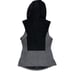 The North Face Women’s Vest Small Gray & Black Stretch Full Zip Hooded Pockets