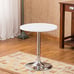 Brand New Round Top Bistro Table, Adjustable Swivel Pub Table for Dining, White