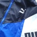 Puma track/windbreaker zip up royal blue, black, white