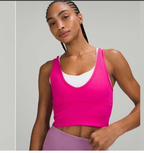 Lululemon Power Pivot Tank Rib Size 8 NWT