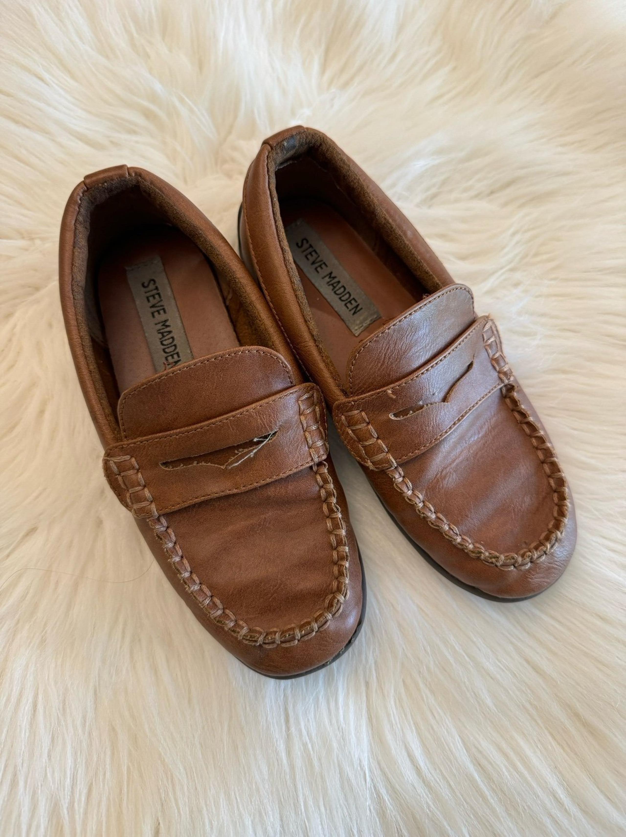 Steve Madden brown loafers size 12