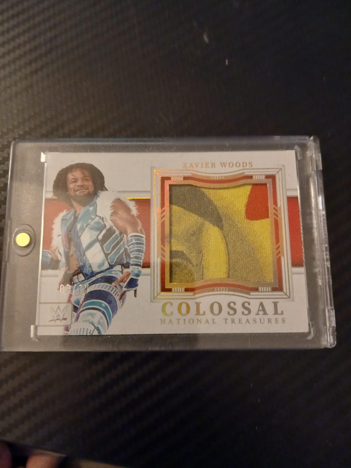 Panini National treasures Xavier woods patch 3/10