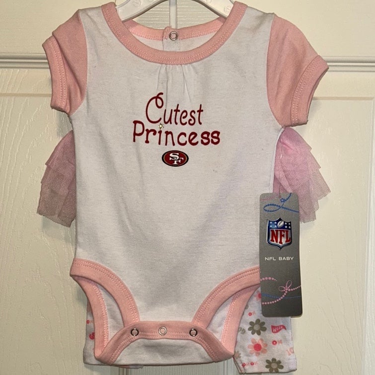 NWT NFL San Francisco 49er Baby Girl 2-piece outfit