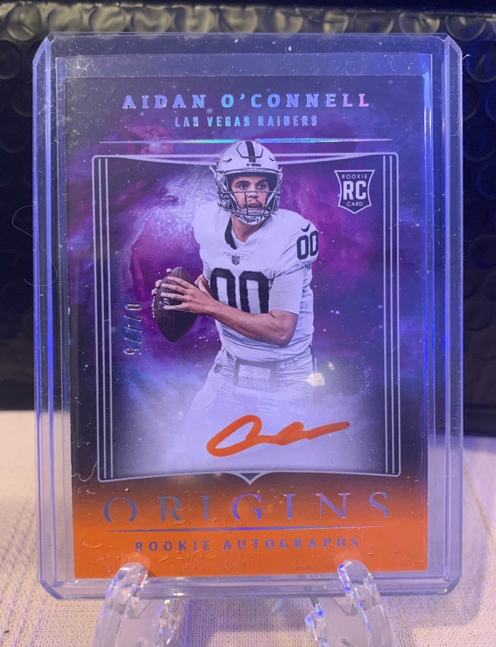 2023 Panini Origins Rookie Autographs Aidan O’Connell /75!
