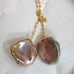 18k AAA rare keshi pearl earrings 14mm