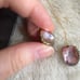 18k AAA rare keshi pearl earrings 14mm