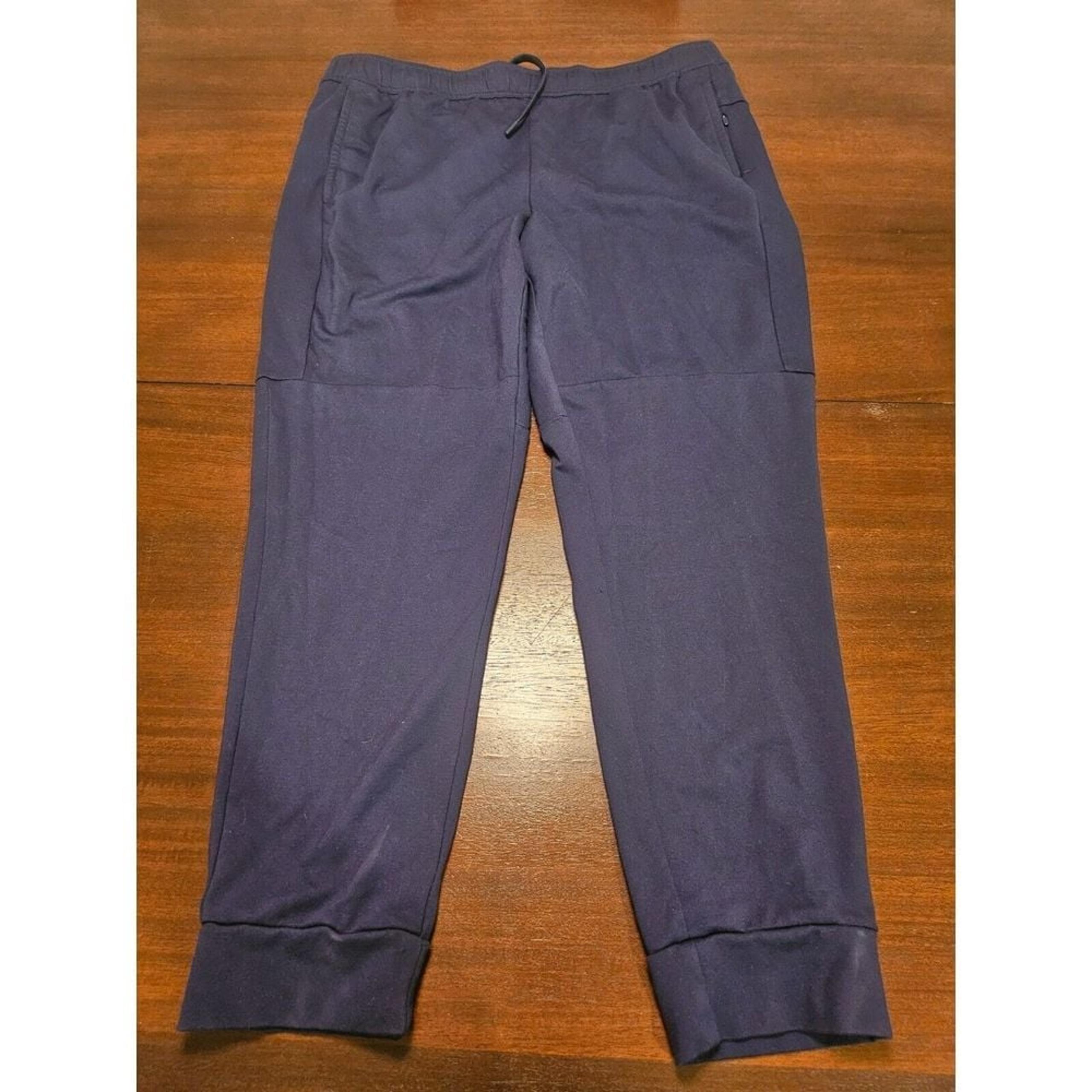 Members Mark Luxe Jogger Size L Navy Sweatpants Tapered Leg Mens