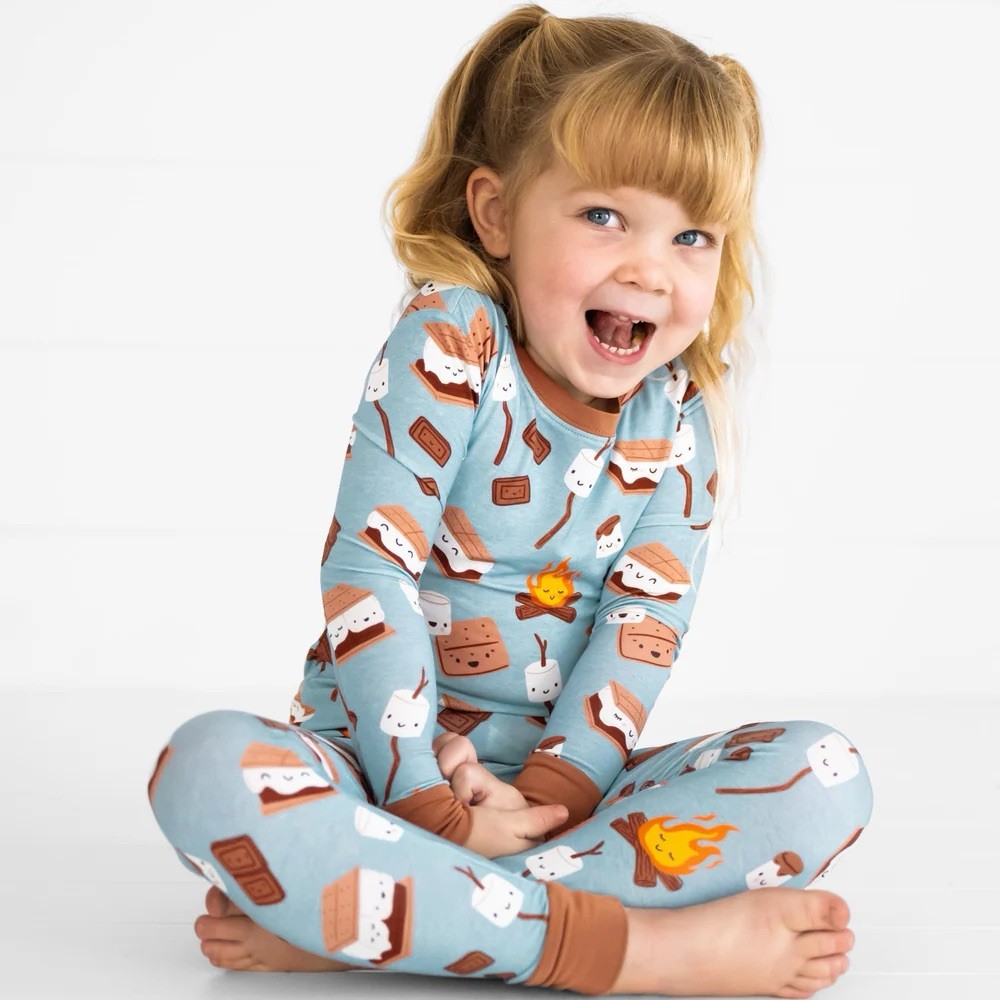 Little Sleepies Size 12/14 S’mores Galore LS+Pants Pajamas PJ Set Smores