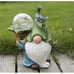 Garden Gnome Statue with Solar LED Lights Gnome Figurine Carrying Magic Orb