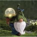 Garden Gnome Statue with Solar LED Lights Gnome Figurine Carrying Magic Orb