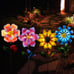 Solar Garden Stakes Lights for Outdoor Decor, 4 Pack