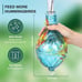 Hummingbird Feeder with 5 Perches, Hand Blown Glass Hummingbird Feeders for Outd